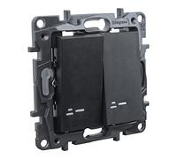 Niloe Interrupteur double lumineux avec éclairage Noir
