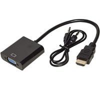 Nilox Adaptateur HDMI Type Mâle VGA Femelle avec Prise Audio Stéréo 3,5 mm
