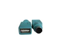 Nilox - Adapteur pour souris - USB à 4 broches, type A (F) - PS/2 6 broches (M) - vert