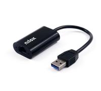 Nilox Adattatore USB 3.2 a Ethernet RJ45 Gigabit 1000 Mbit/s per PC e Laptop