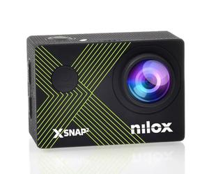 NILOX Cámara de acción 4K Ultra HD 8MP Pantalla LCD 64GB Estabilizador WiFi Negra