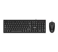Nilox Clavier et souris NXKME0011 Noir QWERTY espagnol