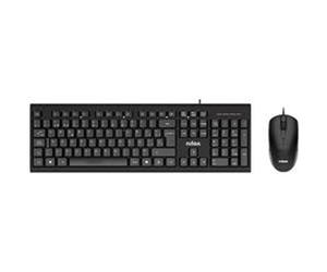 Nilox Clavier et souris NXKME0011 Noir QWERTY espagnol