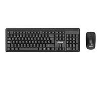 Nilox Clavier et souris NXKMWE011 Noir QWERTY espagnol