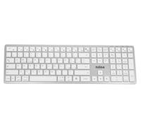 Nilox, Clavier sans Fil 110 Touches, Bluetooth 5,2 et 2,4 GHz, argenté