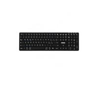 Nilox, Clavier sans Fil 110 Touches, Bluetooth 5.2 et 2,4 GHz, Noir