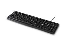 Nilox Clavier USB NXKBIT000013, léger et Compact avec disposition Italienne, résistant à l'usure, câble de 1,5 mètre, Clavier Noir Compatible avec Windows, Linux et Mac