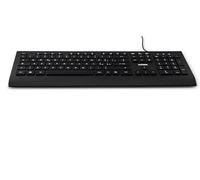 Nilox Clavier USB NXKBIT000014 léger et Compact avec disposition Italienne, résistant à l'usure, câble de 1,5 mètre, Clavier Noir Compatible avec Windows, Linux et Mac