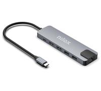 Nilox Docking Station UsbC 8 EN 1 Dual 4K 1000Mbps
