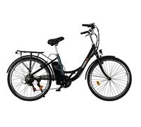 Nilox, E-Bike J5 SE, Vélo Électrique avec Pédalage Assisté, 90 Km d'Autonomie, Jusqu'à 25 km/h, Brushless High Speed 250 W, Batterie Amovible 36 V - 13 Ah, Roues 26", Boîte de Vitesses Shimano