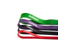 Nilox Ensemble de bandes élastiques, élastiques de gym avec différents niveaux de résistance, élastiques pour tractions à la barre, ensembles élastiques de fitness pour homme et femme pour Smart
