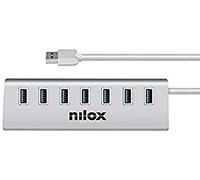 Nilox Hub USB NX7HUB30 7 ports USB 3.0 Cranberry