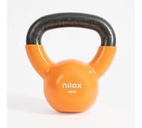 Nilox, Kettlebell 4 kg, poids de gymnastique et pour entraînement à la maison, Kettlebell avec poignée confortable et base de plateau anti-enroulement, entrainement en cascade Poids fixe 4 kg
