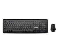 Nilox Kit Clavier + Souris sans Fil, Noir