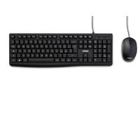 Nilox Kit Tastiera e Mouse USB Layout Italiano 1200 DPI Nero NXKMIT0012