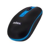 Nilox MOUSE WIRELESS BLACK/BLUE 1000 DPI souris Wi-Fi Optique 1600 DPI