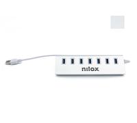 Nilox NX7HUB30 hub & concentrateur USB 3.2 Gen 1 (3.1 Gen 1) Type-A 5000 Mbit/s Gris