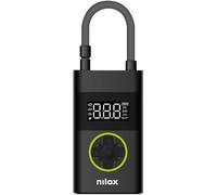 Nilox NXAIRPUMP, Mini compresseur portable avec batterie 4000 mAh, compresseur d'air portable, vélo, moto, scooter et ballons, avec écran LCD et lampe de poche LED, pression 150 psi