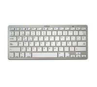 DOKI Nilox NXKB01S Clavier Bluetooth universel QWERTY espagnol compatible avec Windows, Android, iOS, couleur argent