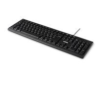 Nilox NXKBIT000011 Clavier USB ergonomique, léger et compact avec disposition italienne, anti-usure, câble de 1,5 mètre, clavier noir compatible avec Windows, Linux et Mac
