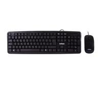 Nilox NXKME000004 clavier Souris incluse Universel USB QWERTY Espagnole Noir