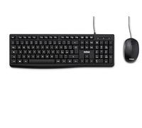 Nilox NXKMIT0012 Ensemble Clavier et Souris USB, Clavier Italien, Souris avec capteur Optique, 1200 PPP, Compatible avec Windows, Linux, Mac