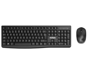 Nilox NXKMWE012 clavier Souris incluse Bureau RF sans fil Espagnole Noir