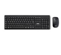 Nilox NXKMWIT011 Kit clavier et souris sans fil avec distance de fonctionnement de 10 m, clavier avec disposition italienne, souris avec capteur optique de 1600 DPI, compatible avec Windows, Linux et