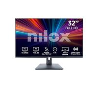 Nilox MONITOR 32" NXM32FHD11 IPS 5MS HDMI VGA écran plat de PC 81,3 cm (32") 1920 x 1080 pixels Full HD LED Noir G