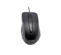 Nilox Optical Mouse MOUSB1001 for Right Hand 1000 DPI Black Wired for PC and Mac