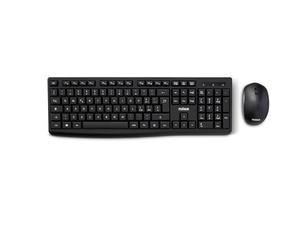 Nilox Tech Kit Tastiera e Mouse USB Nero Layout Italiano Sensore Ottico
