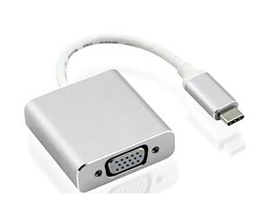 Nilox USB Type-C - VGA M/F USB Type-C VGA Argent - Adaptateur pour câble (USB Type-C, VGA, Mâle/Femelle, Argent)