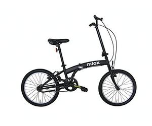 Nilox, Vélo Pliant, Roues 20'', Noir Mat