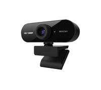 Nilox, Webcam HD 1080p, 30 fps avec Mise au Point Fixe, Microphone intégré, Angle de Vision 78°, câble de 160 cm, Compatible avec Windows et Mac OS, Plug&Play, Noir