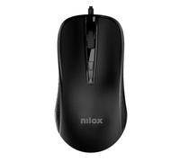 Nilox Souris MOUSB1014 USB Type-A optique 2400 DPI avec câble Noir