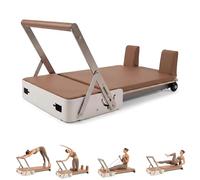NILoykg& Lit de Pilates Reformer Pliable et Silencieux, sans Assemblage, pour la Pratique du Yoga à Domicile
