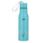 NILS CAMP Gourde thermos avec animal - Gourde pour enfants avec poignée - Gourde isolante 500ml - Gourde thermos pour bébé pour boissons chaudes et froides - Bleu