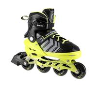 Nils Extreme Beverly Patins à roulettes 4 en 1 Noir/Vert Taille M (34-38)