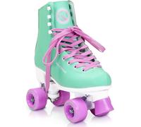 Nils Extreme Patins à roulettes pour enfants filles et garçons - Quad Roller ABEC7 roulements - Disco Skates - patins à roulettes taille réglable