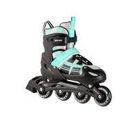 Nils Extreme Patins de hockey sur glace Chaska 2 en 1, couleur : bleu/vert, taille : M (35-38)