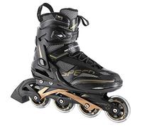 Nils Extreme Rollers en ligne pour homme et femme | Roues 82A | Roulements ABEC9 Chrome | Patins à billes | Unisexe | Noir (44)