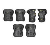 Nils Extreme Schoner Set - 3in1 Set genouillères et coudières pour enfants adultes - Noir et Jaune - M - H320