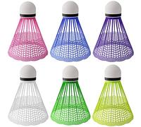NILS NBL6026 Lot de 6 volants de badminton Multicolore
