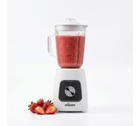 Nilson Life Blender nutritionnel, 1000 W, puissance maximale, capacité 1,5 l, 4 vitesses, contrôle manuel, mélange, broyage et hache glace, fonction turbo, NTB1000MP, câble 80 cm, blanc