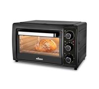 Nilson Life Four de table 48 l, convection, 5 fonctions de cuisson, 2000 W, contrôle mécanique, température max 230°, minuterie 60 min, avec plateau, grille métallique et pierre à pizza
