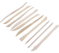 Niltracy Lot de 10 outils de modelage en bois pour la sculpture en argile polymère, la découpe, la sculpture et la texturation avec construction en buis