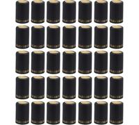 Niltracy Lot de 100 capsules thermorétractables en PVC pour cave à vin et usage domestique (noir)
