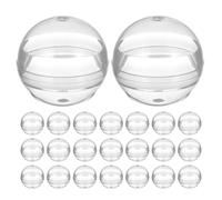 Niltracy Lot de 120 petites capsules transparentes en plastique de 28 mm pour distributeurs automatiques de prix, cadeaux de Pâques