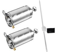 Niltracy Lot de 2 cannes en métal : baguette de magicien rétractable et pliable pour tours de scène professionnels