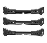 Niltracy Lot de 3 connecteurs universels pour poussette de voiture, accessoires de voiture, connecteur de poussette, double accessoire de connexion pour poussette de bébé, tube en aluminium, noir